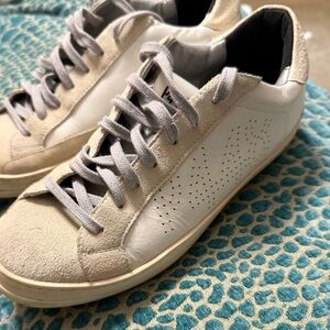 P448 Beige and White Sneakers